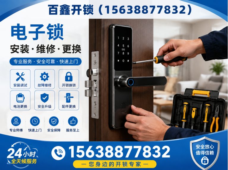 金水区电子锁安装维修展示图